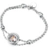 Bracciale donna Brosway Andromeda BAO12 realizzato in ottone, zirconi e swarovski. Misura: 190mm. Peso: 7,7 g.