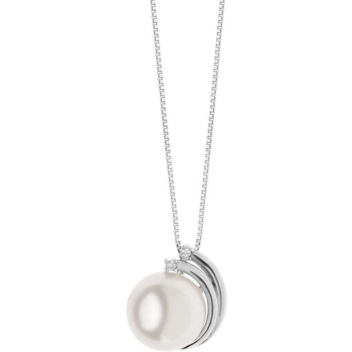 Collana Donna Comete Perla Oro Bianco GLP 546