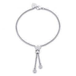 Bracciale donna Luca Barra con Stella BK2040 Bracciale in acciaio, stella con cristalli bianchi. Lunghezza: 16 cm.