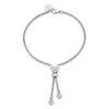 Bracciale donna Luca Barra con Cuore BK2041 Bracciale in acciaio, cuore con cristalli bianchi. Lunghezza: 16 cm. 