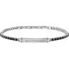 Bracciale uomo Maserati JM420ATJ04 Realizzato in acciaio anallergico, Misura : 210mm cm, Peso: 10 gr, Pietra: Cristalli, Certificato di autenticità: Sì, Confezione: Originale Maserati. 