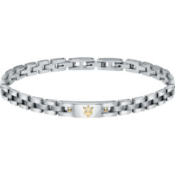 Bracciale uomo Maserati JM420ATH05 Materiale: Acciaio anallergico. Misura: 22cm. Garanzia: 2 anni Ufficiale Maserati.