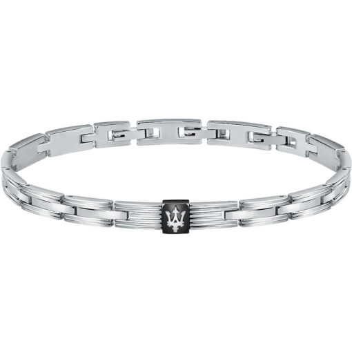 Bracciale uomo Maserati JM420ATK04 Materiale: Acciaio anallergico. Misura: 22cm. Garanzia: 2 anni Ufficiale Maserati.