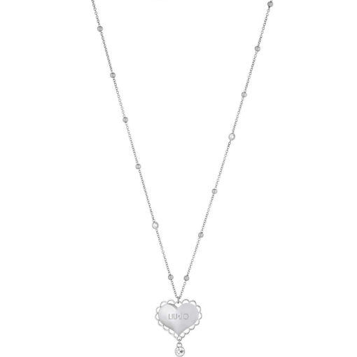 Collana donna Liujo Cuore Pendente LJ1523 Realizzato in acciaio anallergico. Lunghezza: 80cm. Garanzia: 2 anni Ufficiale Liujo.