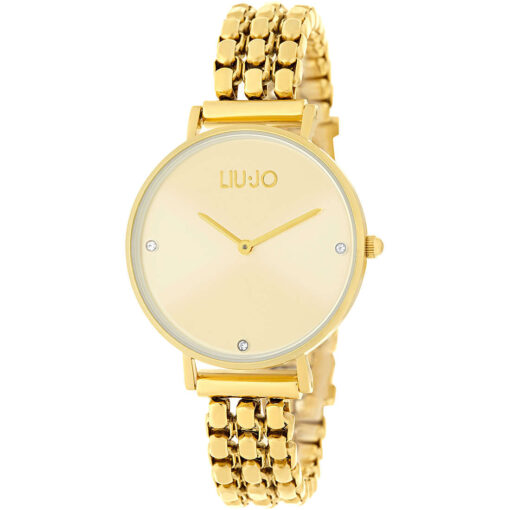 Orologio donna Liujo Framework Gold TLJ1387 Resistenza all'acqua: 3atm. Garanzia: 2 anni Ufficiale Liujo. Dimensione cassa: 32mm. Movimento: Quarzo. Confezione: Originale Liujo.