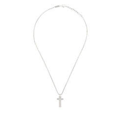 Collana uomo Breil Tag and Cross TJ3229 Realizzata in acciaio anallergico, con pendente a forma di croce e Cubic Zirconia incastonato centralmente al pendente.  Lunghezza minima: 47 cm. Lunghezza massima: 52cm.