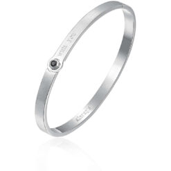 Bracciale donna Brosway Withyou BWY15A Realizzato in acciaio anallergico. Larghezza bracciale: 62mm.  Pietra: Zircone nero.  Garanzia: 2 anni Ufficiale Brosway. Confezione: Originale Brosway.