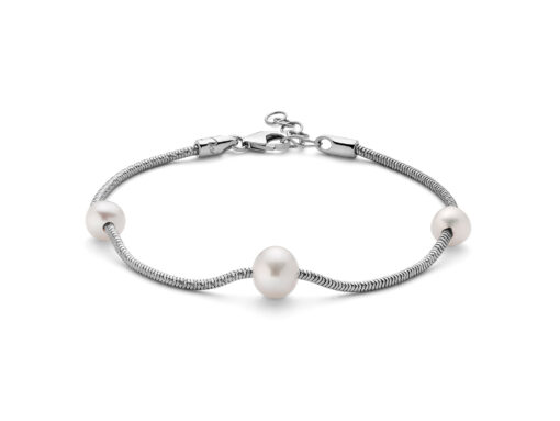 Bracciale donna Miluna Miss Italia PBR2829 Realizzato in argento, 925/1000 2 Perle vere MR Dimensione perla:  6-6,5mm. 1 Perla vera MR Dimensione perla: 7-7,50mm.  Lunghezza bracciale: 17+2cm. Colore: Bianco. 