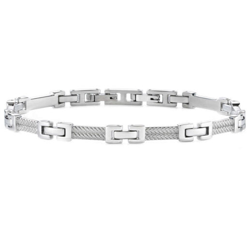 Bracciale uomo Morellato Cross SKR35 Realizzato in acciaio anallergico. Lunghezza bracciale: 21,5cm.  Garanzia: 2 anni Ufficiale Morellato. Confezione: Originale Morellato.