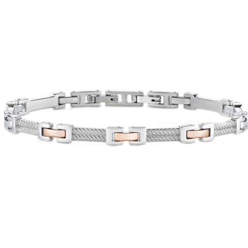 Bracciale uomo Morellato Cross SKR37 Realizzato in acciaio anallergico. Lunghezza bracciale: 21,5cm. Garanzia: 2 anni Ufficiale Morellato. Confezione: Originale Morellato.