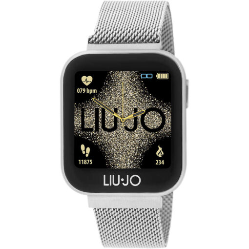 Orologio unisex Liujo Smartwatch Silver SWLJ001 Realizzato in metallo e plastica. Il cinturino è in metallo. Le dimensioni della cassa sono: 39x34x11mm. L'orologio è waterproof: ip68. La versione bluetooth è bt4. 2. La cpu è nrf52832. La batteria è 170 mah li-polymer. I sistemi compatibili sono: android 5. 0 o versioni superiori o ios 9 o versioni superiori. Il display è 1. 4" color ips full touch 320x320px completamente touch. La distanza di comunicazione è circa 10 metri. È presente avviso chiamata e notifica. Le altre funzioni sono: pedometro,freq. Cardiaca,relax (esercizi di respirazione), saturazione,wriste sense, calorie, distanza, cronometro, meteo, sleep monitor, sveglia, sedentary reminder, sport, avviso bere, music remote control, scatto, ricerca smartphone, sfondo personalizzabile.