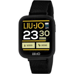 Orologio unisex Liujo Smartwatch Voice Nero SWLJ052 Lo smartwatch possiede l'avviso di chiamata e notifica, la cassa è in alluminio di colore nero di dimensione 42 x 37 x 13 mm. Il cinturino in metallo è di colore nero. La resistenza all'acqua è di ip67. La versione bluetooth è di tipo bt 5.1. La batteria è di tipo 230 mah li-polymer. I sistemi compatibili sono android5.0+-ios9.0+. La distanza di comunicazine è di circa 10 metri. Le altre funzioni sono pedometro, wrist sense, cronometro, frequenza cardiaca, pressione sanguigna, ossigenazione, timer, sleep monitor, sveglia, sedentary reminder, sport, avviso bere, music remote contol, meteo, scatto, ricerca smartphone, sfondo personalizzabile.