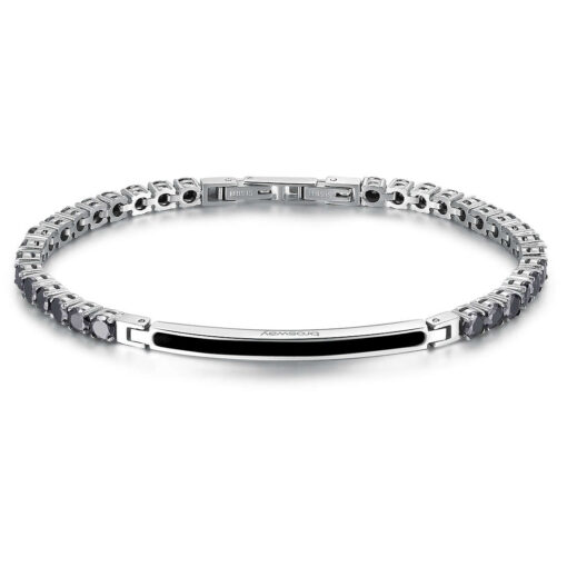 Bracciale uomo Brosway Avantgarde BVD15 Realizzato in acciaio anallergico, pvd nero.  Lunghezza bracciale: 22cm. Pietre: Zirconi neri. Garanzia: 2 anni Ufficiale Brosway. Confezione: Originale Brosway.