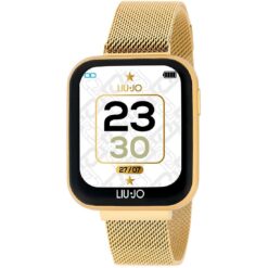 Orologio donna Liujo Smartwatch Voice Gold SWLJ053 Lo smartwatch possiede l'avviso di chiamata e notifica, la cassa è in alluminio di colore dorato di dimensione 42 x 37 x 13 mm. Il cinturino in metallo è di colore dorato. La resistenza all'acqua è di ip67. La versione bluetooth è di tipo bt 5.1. La batteria è di tipo 230 mah li-polymer. I sistemi compatibili sono android5.0+-ios9.0+. La distanza di comunicazione è di circa 10 metri. Le altre funzioni sono pedometro, wrist sense, cronometro, frequenza cardiaca, pressione sanguigna, ossigenazione, timer, sleep monitor, sveglia, sedentary reminder, sport, avviso bere, music remote contol, meteo, scatto, ricerca smartphone, sfondo personalizzabile.