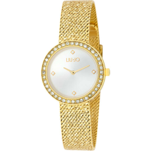 Orologio donna Liujo Lightness Gold TLJ2140 Resistenza all’acqua: 3atm. Garanzia: 2 anni Ufficiale Liujo. Dimensione cassa: 29mm. Pietre: Zirconi bianchi. Movimento: Quarzo. Confezione: Originale Liujo.