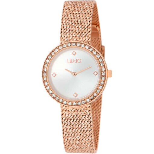 Orologio donna Liujo Lightness Gold Rose TLJ2141 Resistenza all’acqua: 3atm. Garanzia: 2 anni Ufficiale Liujo. Dimensione cassa: 29mm. Pietre: Zirconi bianchi. Movimento: Quarzo. Confezione: Originale Liujo.