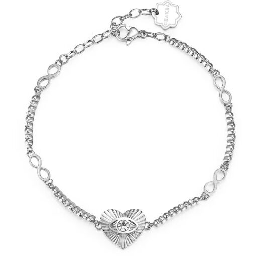 Bracciale donna Brosway Chakra BHKB022 Materiale: Acciaio anallergico, cristalli bianchi. Lunghezza: 18,50cm. Garanzia: 2 anni ufficiale Brosway.