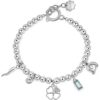 Bracciale donna Brosway Chakra BHKB114 Materiale: Acciaio anallergico, cristalli bianchi, verde.  Lunghezza: 18,5cm. Garanzia: 2 anni ufficiale Brosway.