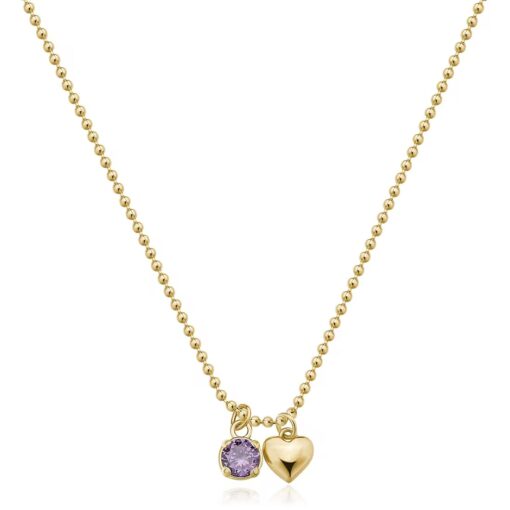 Collana donna Brosway Desideri BEIN011 Materiale: Acciaio dorato anallergico e cristallo amethyst. Lunghezza collana: 43cm. Confezione: Originale Brosway. Garanzia: 2 anni ufficiale Brosway.