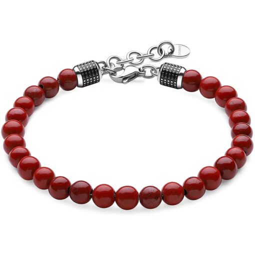 Bracciale uomo Brosway Bullet BUL43 Realizzato in acciaio anallergico, diaspro rosso.  Lunghezza: 23,5cm. Garanzia: 2 anni Ufficiale Brosway. Confezione: Originale Brosway.