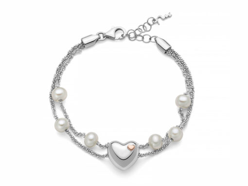 Bracciale donna Miluna Miss Italia PBR3491 Realizzato in argento, 925/1000. Lunghezza: 19+2cm. Colore: Bianco. Dimensione perla: 6-6,5mm.  Confezione: Originale Miluna. Garanzia: 2 anni Ufficiale Miluna.