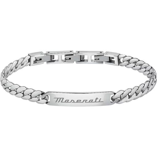 Bracciale uomo Maserati JM222AVD06 Realizzato in acciaio anallergico. Misura Bracciale: 22cm. Confezione: Originale Maserati. Garanzia: 2 anni Ufficiale Maserati.