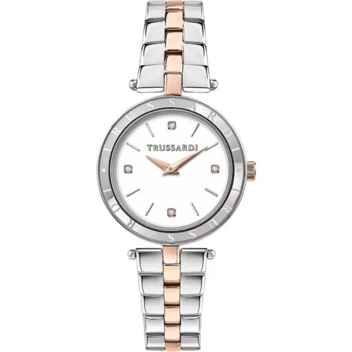 Orologio Donna Trussardi T-shiny R2453145516 Movimento: Quarzo. Diametro cassa: 34mm. Fibbia: deployante con pulsanti. Vetro: Vetro minerale. Water resistant: 5atm. Confezione: Originale Trussardi. Garanzia: 2 anni Ufficiale Trussardi.