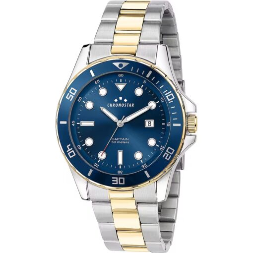 Orologio Uomo Chronostar Captain R3753291006 Movimento: Quarzo. Diametro cassa: 43mm. Fibbia: safety claps. Vetro: Minerale. Water resistant: 5atm. Confezione: Originale Chronostar. Garanzia: 2 anni Ufficiale Chronostar.