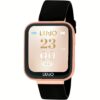 Orologio Donna Liujo Smartwatch Voice SWLJ110 Orologio con schermo da 1.4'' full touch e con resistenza all'acqua di IP68. La cassa è realizzata in alluminio e ABS ed è di colore oro rosa. Misura cassa: 35 x 39 mm. Il cinturino è realizzato in silicone ed è di colore nero.