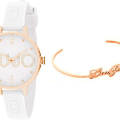 Kit Orologio e Bracciale donna Liujo Couple Fresh Bianco TLJ2171 Resistenza all'acqua: 3atm. Dimensione cassa: 32mm. Movimento: Quarzo. Confezione: Originale Liujo. Garanzia: 2 anni Ufficiale Liujo.