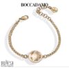 Bracciale donna Boccadamo Sharada XBR953DC Realizzati in bronzo placcato oro giallo. Pietre: Cristalli colore briolette,champagne, e zirconi bianchi. Lunghezza Bracciale: 16,50+3,50cm. Confezione: Originale Boccadamo. Garanzia: 2 anni Ufficiale Boccadamo.