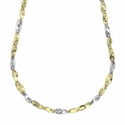 Collana uomo Cerini Tubolare Oro Bicolore 18KT (750) Questo gioiello fa parte di tutta quella merce in Oro 18kt, realizzata o venduta nel nostro store! La vendita di gioielli in Oro 18kt è uno dei nostri punti forti da molti anni, tutta la nostra merce è accompagnata dal certificato di garanzia e dal punzone 750. Lunghezza Collana: 50cm. Garanzia: Laboratorio Orafo Taormina Gioielli. Confezione: Confezione Taormina Gioielli.