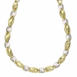 Collana uomo Cerini Oro Bicolore 18KT (750) Questo gioiello fa parte di tutta quella merce in Oro 18kt, realizzata o venduta nel nostro store! La vendita di gioielli in Oro 18kt è uno dei nostri punti forti da molti anni, tutta la nostra merce è accompagnata dal certificato di garanzia e dal punzone 750. Lunghezza Collana: 50cm. Garanzia: Laboratorio Orafo Taormina Gioielli. Confezione: Confezione Taormina Gioielli.