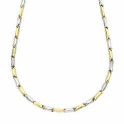 Collana uomo Cerini Maglia Marinara Oro Bicolore 18KT (750) Questo gioiello fa parte di tutta quella merce in Oro 18kt, realizzata o venduta nel nostro store! La vendita di gioielli in Oro 18kt è uno dei nostri punti forti da molti anni, tutta la nostra merce è accompagnata dal certificato di garanzia e dal punzone 750. Lunghezza Collana: 50cm. Garanzia: Laboratorio Orafo Taormina Gioielli. Confezione: Confezione Taormina Gioielli.