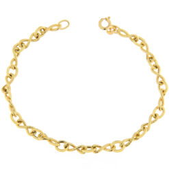 Bracciale donna Catena Infinito in Oro Giallo 18KT (750) Questo gioiello fa parte di tutta quella merce in Oro 18kt, realizzata o venduta nel nostro store! La vendita di gioielli in Oro 18kt è uno dei nostri punti forti da molti anni, tutta la nostra merce è accompagnata dal certificato di garanzia, e il punzone 750. Lunghezza: 19,50cm. Larghezza: 0,50cm. Garanzia: Laboratorio Orafo Taormina Gioielli. Confezione: Confezione Taormina Gioielli.