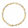 Bracciale uomo Cerini in Oro Bicolore 18KT (750) Questo gioiello fa parte di tutta quella merce in Oro 18kt, realizzata o venduta nel nostro store! La vendita di gioielli in Oro 18kt è uno dei nostri punti forti da molti anni, tutta la nostra merce è accompagnata dal certificato di garanzia, e il punzone 750. Lunghezza: 21cm. Larghezza: 0,60cm. Chiusura: Moschettone. Garanzia: Laboratorio Orafo Taormina Gioielli. Confezione: Confezione Taormina Gioielli.