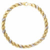 Bracciale uomo Cerini in Oro Bicolore 18KT (750) Questo gioiello fa parte di tutta quella merce in Oro 18kt, realizzata o venduta nel nostro store! La vendita di gioielli in Oro 18kt è uno dei nostri punti forti da molti anni, tutta la nostra merce è accompagnata dal certificato di garanzia, e il punzone 750. Lunghezza: 21cm. Larghezza: 0,70cm. Chiusura: Moschettone. Garanzia: Laboratorio Orafo Taormina Gioielli. Confezione: Confezione Taormina Gioielli.