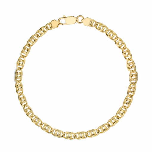 Bracciale uomo a Occhio di Tigre in Oro Giallo 18KT (750) Questo gioiello fa parte di tutta quella merce in Oro 18kt, realizzata o venduta nel nostro store! La vendita di gioielli in Oro 18kt è uno dei nostri punti forti da molti anni, tutta la nostra merce è accompagnata dal certificato di garanzia, e il punzone 750. Lunghezza: 20,50cm. Larghezza: 0,50cm. Chiusura: Moschettone. Garanzia: Laboratorio Orafo Taormina Gioielli. Confezione: Confezione Taormina Gioielli.