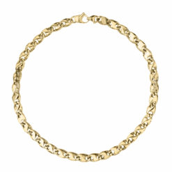 Bracciale uomo Cerini in Oro Giallo 18KT (750) Questo gioiello fa parte di tutta quella merce in Oro 18kt, realizzata o venduta nel nostro store! La vendita di gioielli in Oro 18kt è uno dei nostri punti forti da molti anni, tutta la nostra merce è accompagnata dal certificato di garanzia, e il punzone 750. Lunghezza: 21cm. Larghezza: 0,60cm. Chiusura: Moschettone. Garanzia: Laboratorio Orafo Taormina Gioielli. Confezione: Confezione Taormina Gioielli.