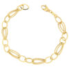 Bracciale donna Catena in Oro Giallo 18KT (750) Questo gioiello fa parte di tutta quella merce in Oro 18kt, realizzata o venduta nel nostro store! La vendita di gioielli in Oro 18kt è uno dei nostri punti forti da molti anni, tutta la nostra merce è accompagnata dal certificato di garanzia, e il punzone 750. Lunghezza: 21cm. Larghezza: 0,90cm. Chiusura: Moschettone. Garanzia: Laboratorio Orafo Taormina Gioielli. Confezione: Confezione Taormina Gioielli.