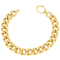 Bracciale donna Grumetta in Oro Giallo 18KT (750) Questo gioiello fa parte di tutta quella merce in Oro 18kt, realizzata o venduta nel nostro store! La vendita di gioielli in Oro 18kt è uno dei nostri punti forti da molti anni, tutta la nostra merce è accompagnata dal certificato di garanzia, e il punzone 750. Lunghezza: 20,50cm. Larghezza: 1,30cm. Chiusura: Susta Grilletto. Garanzia: Laboratorio Orafo Taormina Gioielli. Confezione: Confezione Taormina Gioielli.