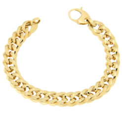 Bracciale donna Grumetta in Oro Giallo 18KT (750) Questo gioiello fa parte di tutta quella merce in Oro 18kt, realizzata o venduta nel nostro store! La vendita di gioielli in Oro 18kt è uno dei nostri punti forti da molti anni, tutta la nostra merce è accompagnata dal certificato di garanzia, e il punzone 750. Lunghezza: 20,50cm. Larghezza: 1,50cm. Chiusura: Moschettone. Garanzia: Laboratorio Orafo Taormina Gioielli. Confezione: Confezione Taormina Gioielli.